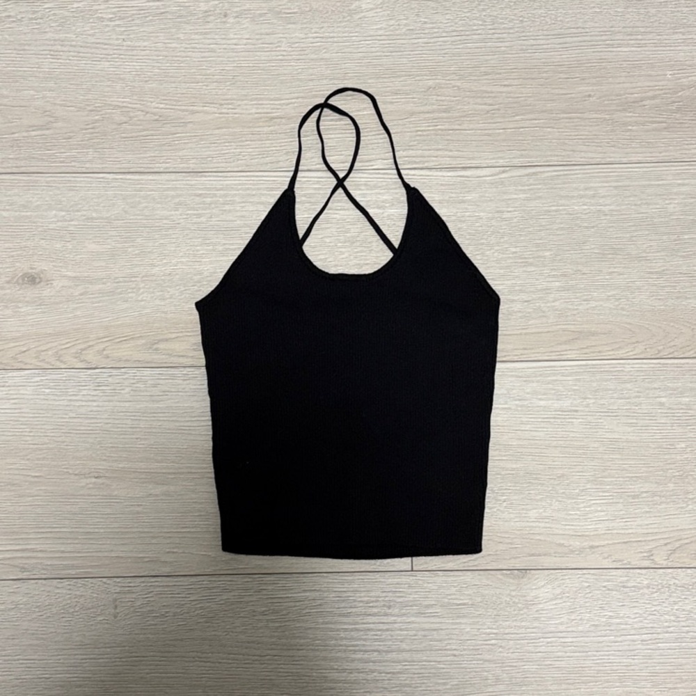 Zara Black Strappy Camisole Top